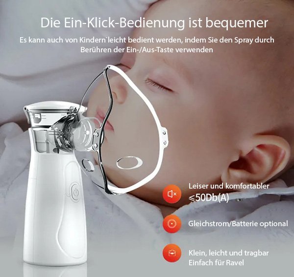 Portable Handheld Nebulizer for Breathing Problems