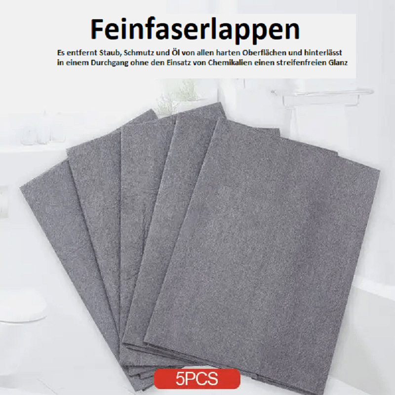 5er-Pack Allzweck-Mikrofaser-Reinigungstuch